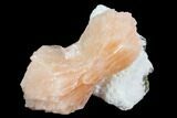 Pink-Orange Stilbite Crystal Cluster - India #94294-1